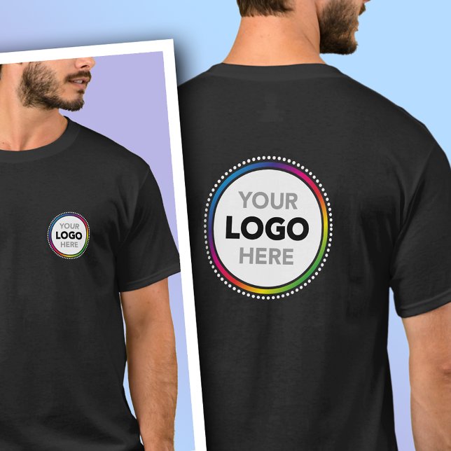 T-Shirt Promotionnel avec Logo sur le Devant et le (Créateur téléchargé)