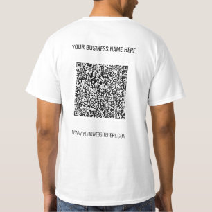 T-Shirt promotionnel d'entreprise avec QR Code et 