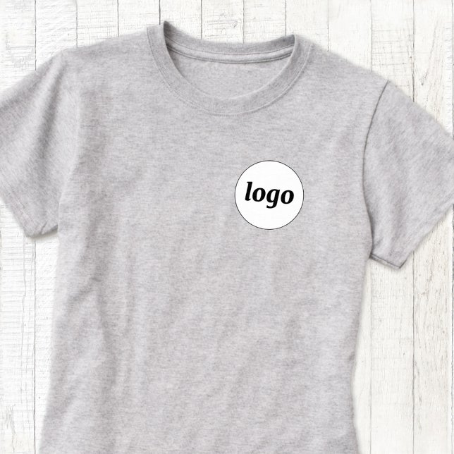 T-shirt promotionnel simple Logo Crest (Logo business promotional uniform crest t-shirt)