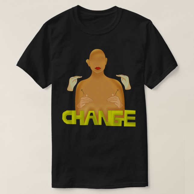 T-shirt Promouvoir le changement de langue des signes amér (Design devant)
