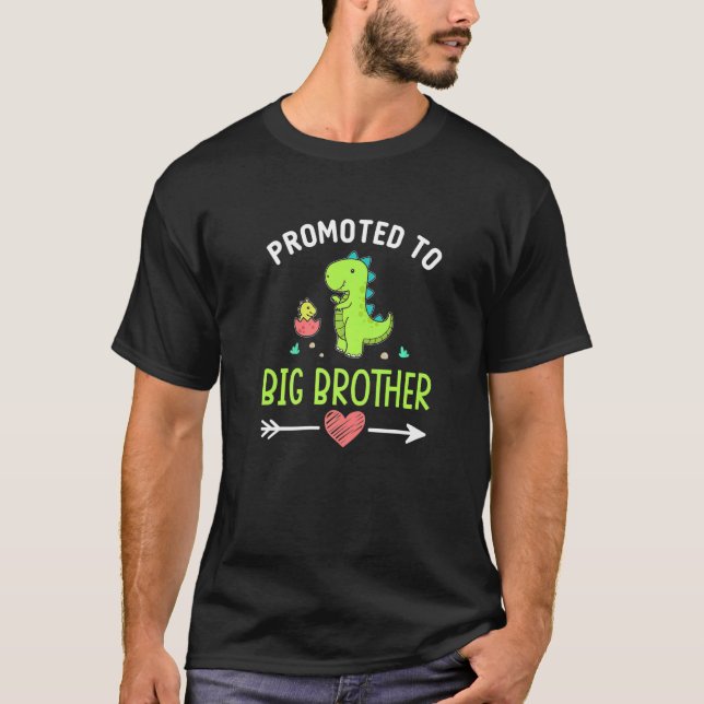 T-shirt Promu À Big Brother 2023 Dinosaur Boys Sibling (Devant)