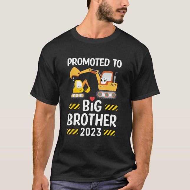 T-shirt Promu À Big Brother 2023 Excavator Boys Siblin (Devant)