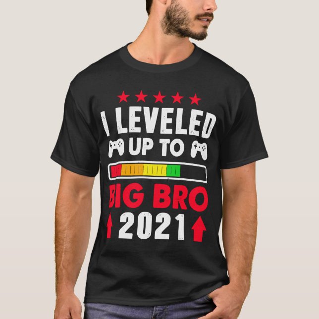 T-shirt Promu À Big Brother Est 2021 Étalé À Big (Devant)