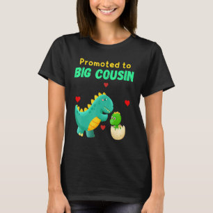 T-shirt Promu À Big Cousin Dinosaur I Love U Baby Kiss