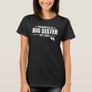 T-shirt Promu À Big Sister 2023 Bientôt Être Soeur Bébé