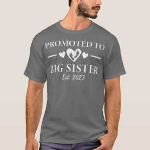 T-shirt Promu À Big Sister 2023 Faire-part de grossesse