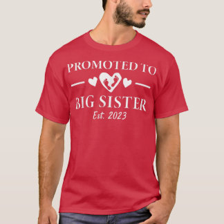 T-shirt Promu À Big Sister 2023 Faire-part de grossesse