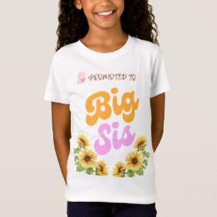 T-Shirt Promu à Big Soeur Chemise Baby Pregnancy Reveal