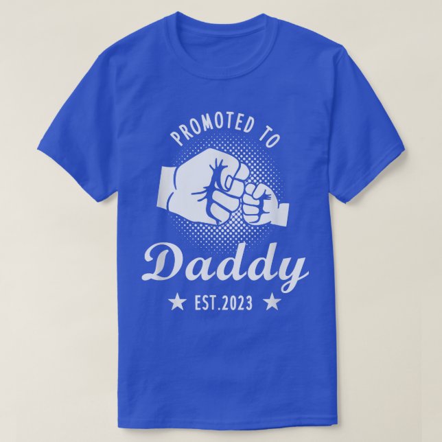T-shirt Promu À Daddy Est 2023 Papa Grossesse Annonce (Design devant)