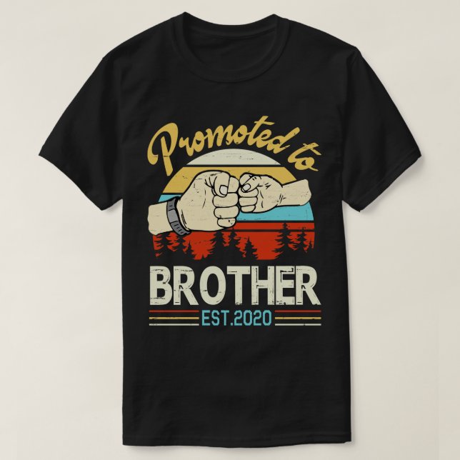 T-shirt Promu À Frère Est 2020 Heureux Père Parent S (Design devant)