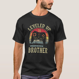 T-shirt Promu À Frère Gamer Leveled Jusqu'À Frère 20