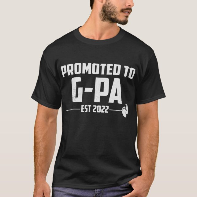 T-shirt Promu À GPa 2022 Pour La Première Fois Pères Nouve (Devant)