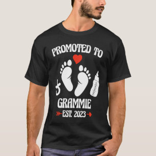 T-shirt Promu À Grammie 2023 Première Nouvelle Grand-Mère