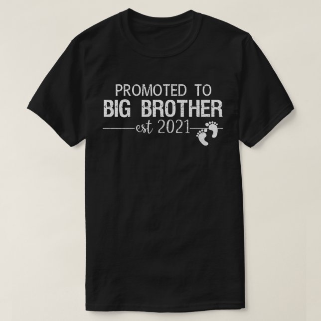 T-shirt promu à grand frère est 2021 (Design devant)