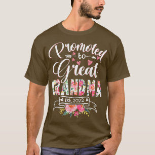 T-shirt Promu à Grand Grand-mère Est 2022 Floral Premier T