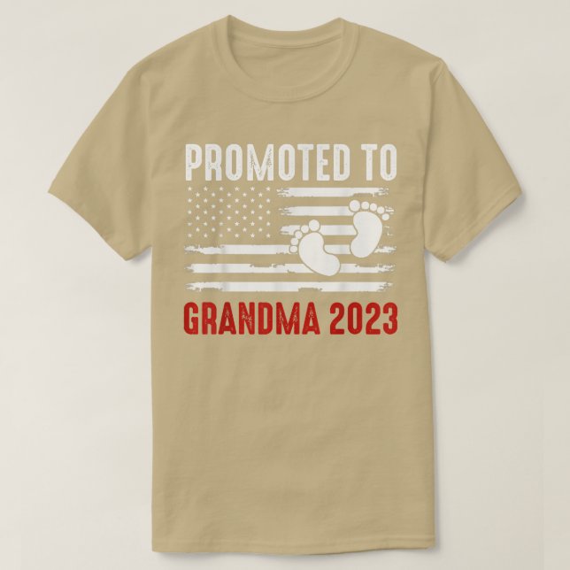 T-shirt Promu À Grand-Mère 2023 Bientôt Grossesse USA  (Design devant)