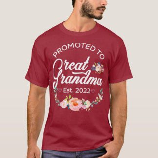 T-shirt Promu à Grand-mère Est 2022 Femmes Floral