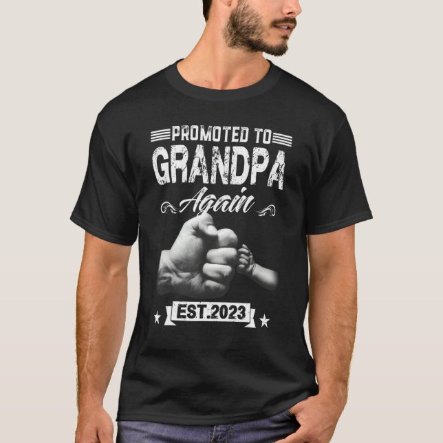 T-shirt Promu À Grand-Père Est 2023 Grossesse Annou (Devant)