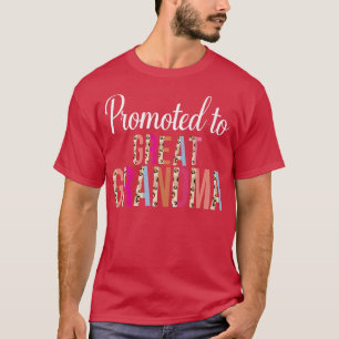 T-shirt Promu À Grande Grossesse Grand-Mère Faire-part L