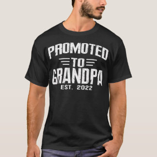 T-shirt Promu à Grandpa Est 2022 Bientôt grand-père
