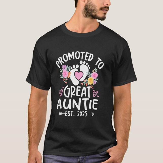 T-shirt Promu à Great Auntie Est 2025 Première fois Nouvea (Devant)