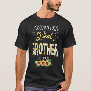 T-shirt Promu À Great Brother 2023 Cute Floral First T
