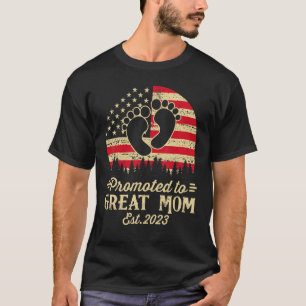 T-shirt Promu À Great Mom Est 2023 Première Maman