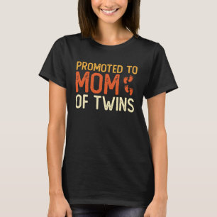 T-shirt Promu À La Maman De Jumeaux Fête Des Mères Fête De