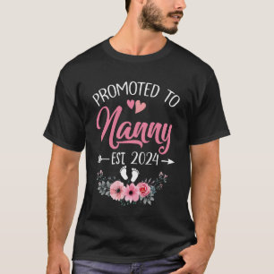 T-shirt Promu À La Nanny Est 2024 Fête Des Mères Première