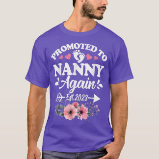 T-shirt Promu À La Nounou Est 2023 Grossesse Announc