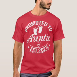 T-shirt Promu À La Tante 2023 Faire-part De Grossesse Aun