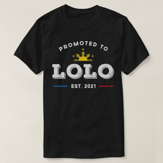 T-shirt Promu À Lolo Filipino Grandpa Premium (Design devant)