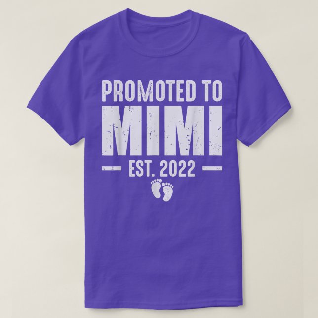 T-shirt Promu À Mimi Est 2022 Nouvelle Grossesse Nana Anno (Design devant)