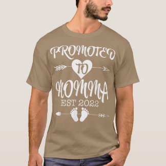 T-shirt Promu À Momma EST 2022 Grossesse