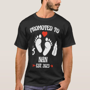 T-shirt Promu À Nan 2023 Première Nouvelle Grand-Mère Preg