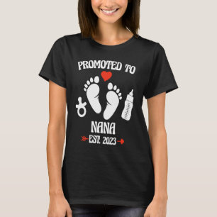 T-shirt Promu À Nana 2023 Première Nouvelle Grand-Mère Pre