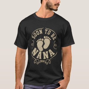 T-shirt Promu À Nana 2024 Bientôt Être Nana 2024 Nouvelle