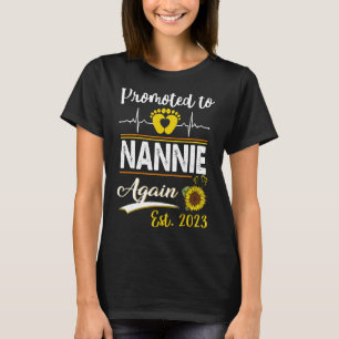 T-shirt Promu À Nannie 2023 Tournesol Nouveau Nannie
