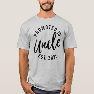T-shirt Promu À Oncle Est 2021 Faire-part de grossesse