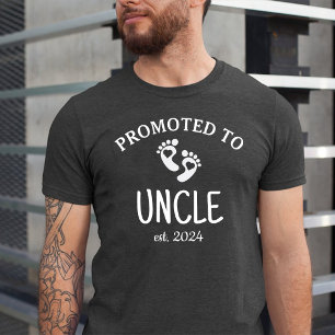 T-shirt Promu à oncle / Première fois Nouveau bébé oncle