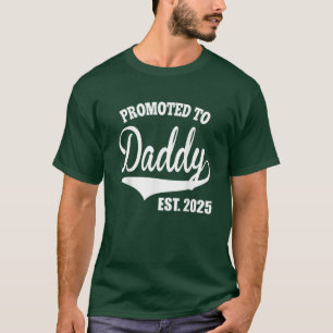 T-shirt Promu à papa 2025 Drôle Nouveau papa