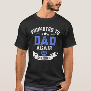 T-shirt Promu À Papa De Nouveau 2024 Nouvelle Fête des pèr