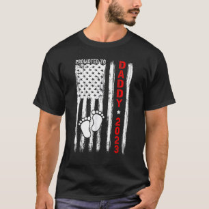 T-shirt Promu À Papa Est 2023 La Première Fois Papa