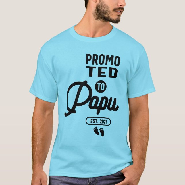 T-shirt Promu À Papu Est 2021 | Cadeau Père (Devant)