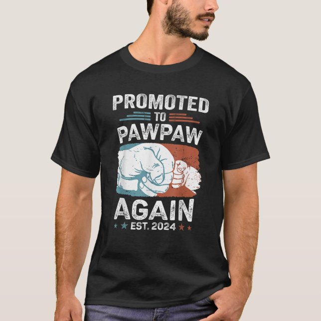 T-shirt Promu à Pawpaw de nouveau 2024 Bientôt être le pre (Devant)