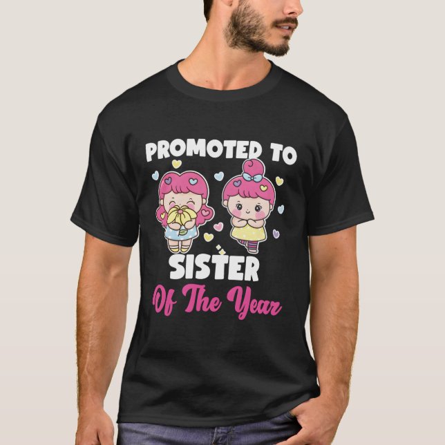 T-shirt Promu À Soeur De L'Année (Devant)