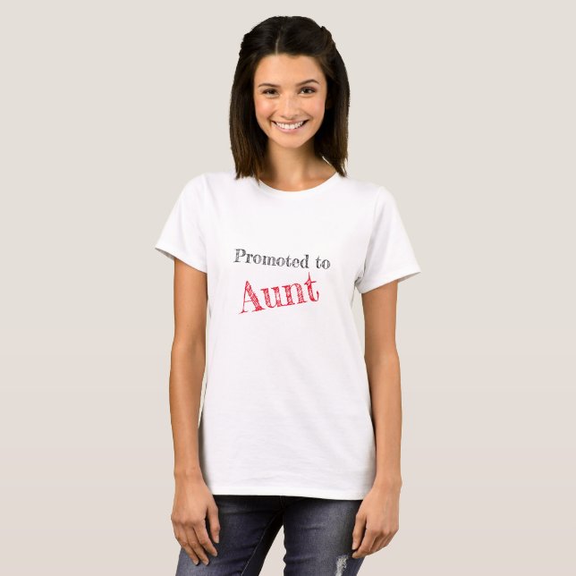 T-shirt "Promu à Tante" (Devant entier)