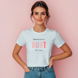 T-shirt Promu à Tante EST 2025   Cadeau de nouvelle tante