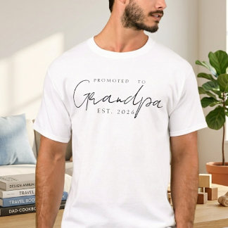 T-shirt Promu au statut de grand-père classique année de c