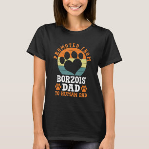 T-shirt Promu de Borzois Papa Drôle Russe Wolfhound